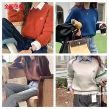 2025冬韩国东大门signature百搭刺绣毛衣123607