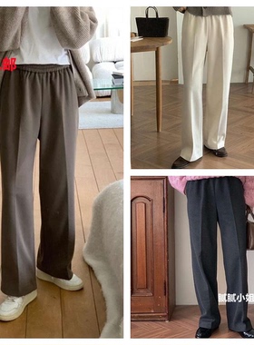 gracia2025冬新韩国东大门代购 直筒百搭休闲裤111808