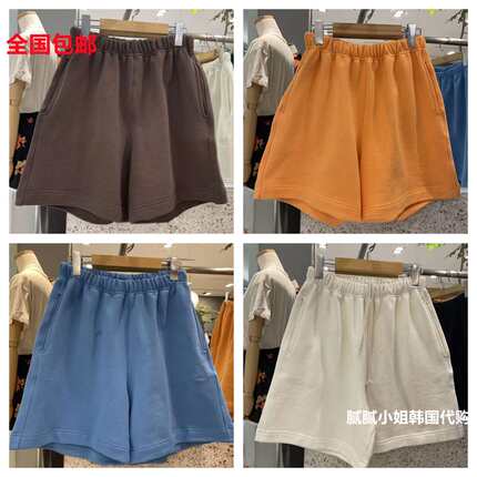 6PENCE-P韩国东大门代购2025春季女装新纯色宽松净版百搭休闲