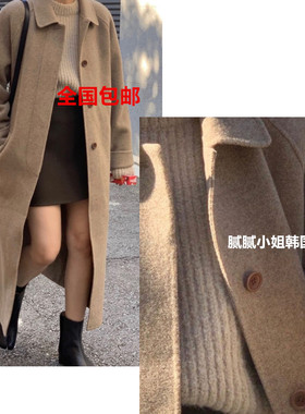 韩国 Vegetable 092302秋冬 手感 气质1oo羊毛燕麦色 外套