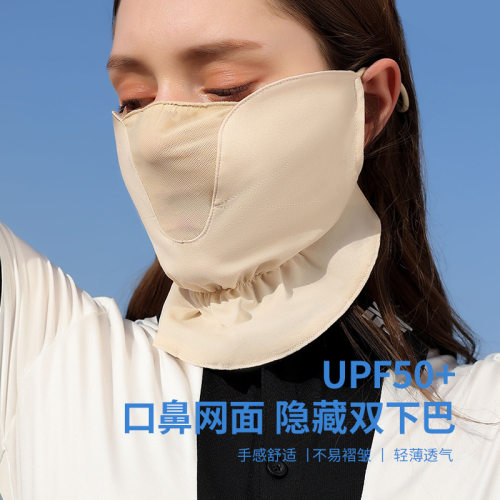 夏季高尔夫雪纺遮阳面罩口鼻