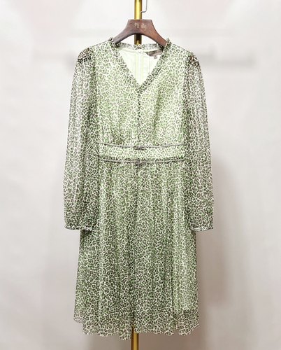 兰蔻系列 春秋款 优雅 知性气质V领长袖修身 Y632