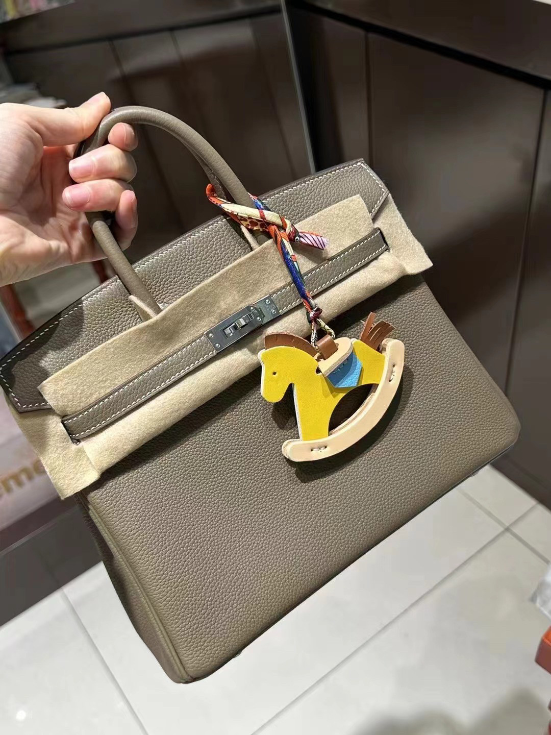 高端手工铂金包togo皮H家铂金女包bk25纯手工女士真皮手提包