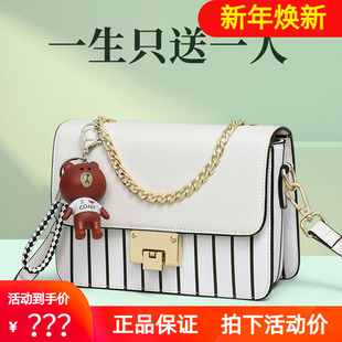 Viney包包2024新款女包斜挎包链条夏季2025高级感小众真皮小方包