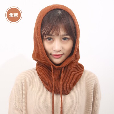 羊绒羊毛线秋冬男女针织包头帽子