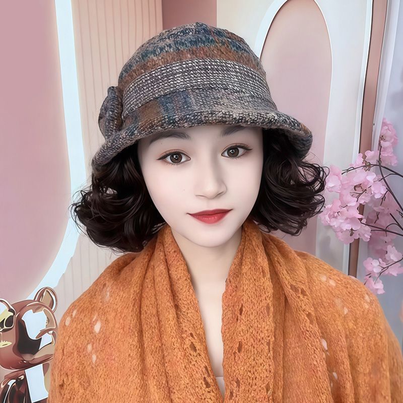 秋冬加厚保暖渔夫帽中老年显脸小