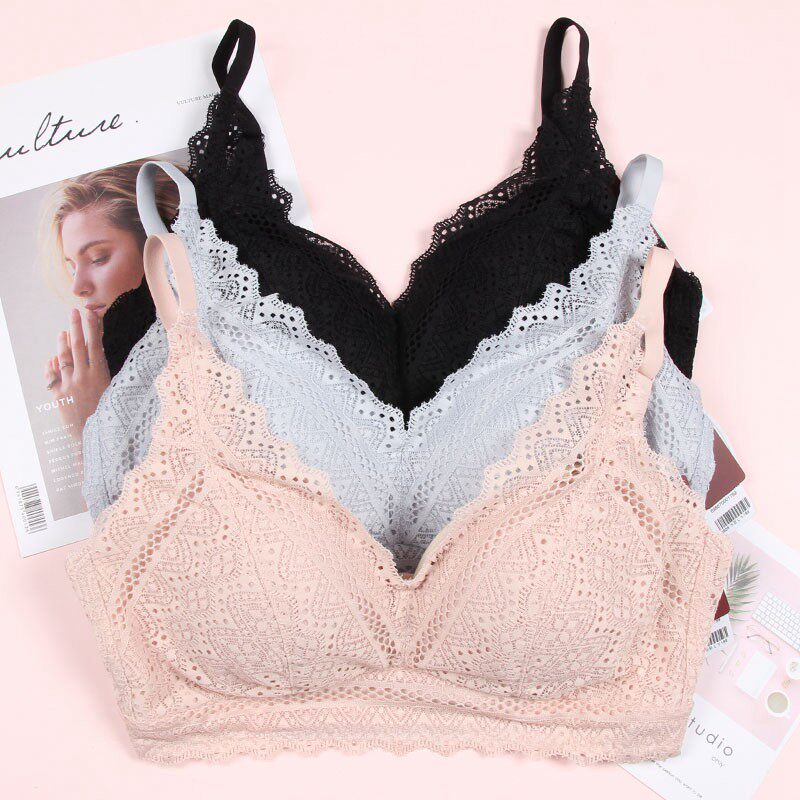 新品上市【佳妮婷】3888 蕾丝细肩带无钢圈v聚拢文胸舒适百搭内衣