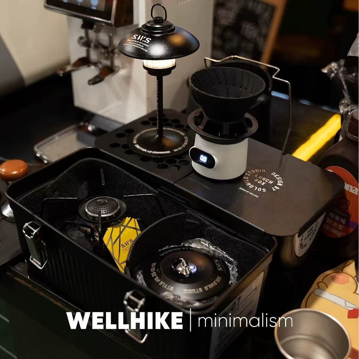 WELLHIKE户外SWS野迹金属午餐盒 复古露营小物钓咖啡茶收纳工具箱