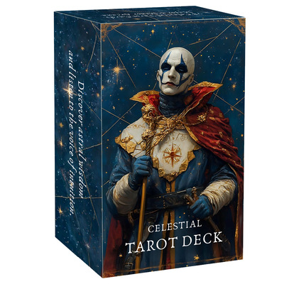正版原创 Celestial Tarot蓝梦塔牌天地盖12X7CM78张英文卡牌游戏