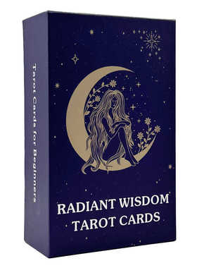 韦特系 智慧塔牌Radiant Wisdom Tarot Cards 12X7 CM 天地盖英文