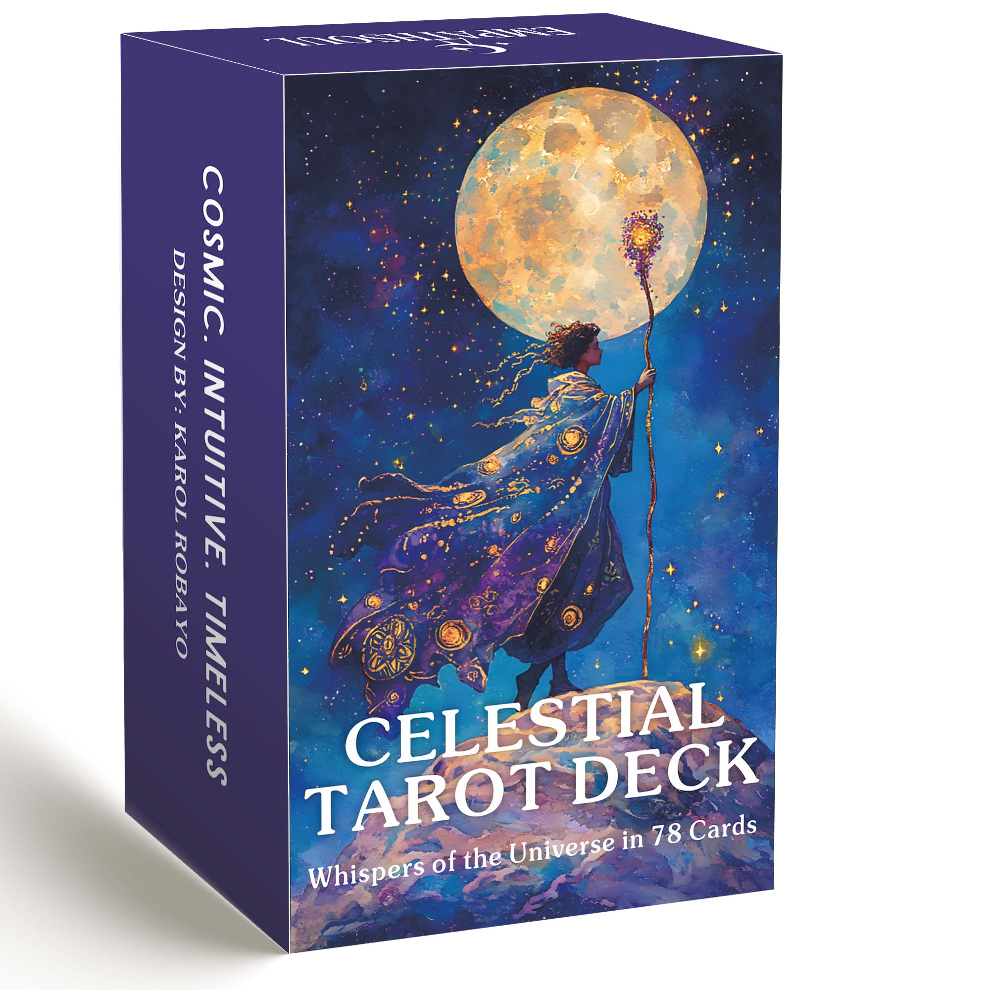 初学者月下塔牌Celestial Tarot Deck天地盖12X7CM 英文 卡牌游戏