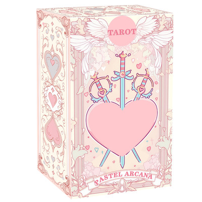 英文原创 Pastel Arcana Tarot卡哇伊塔牌天地盖 12X7CM 卡牌游戏