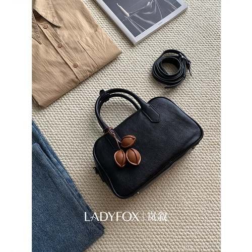 Ladyfox简约保龄球包斜挎小包