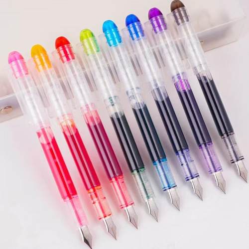 一次性0.5mm练字用彩色钢笔