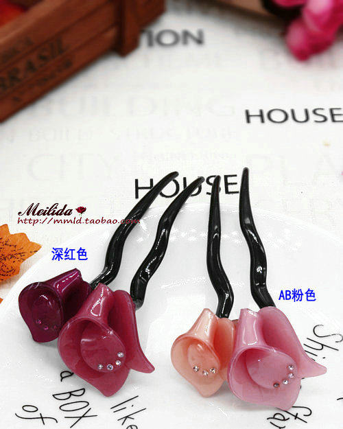 Export orders quality goods high-grade Rhinestone Gentle Twins Flower Flaxen Hair Hairpin Hair plug Same item Headdress Hairdressingin the Accessories/Fashion Jewelry, Hair Accessories  category - from Buy2taobao.com to provide professional Taobao agent buy service