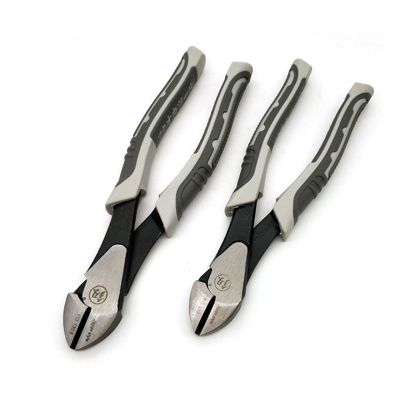 日本福冈工具日本工业级斜嘴钳6寸7寸电工钢丝钳偏口钳1307  1308