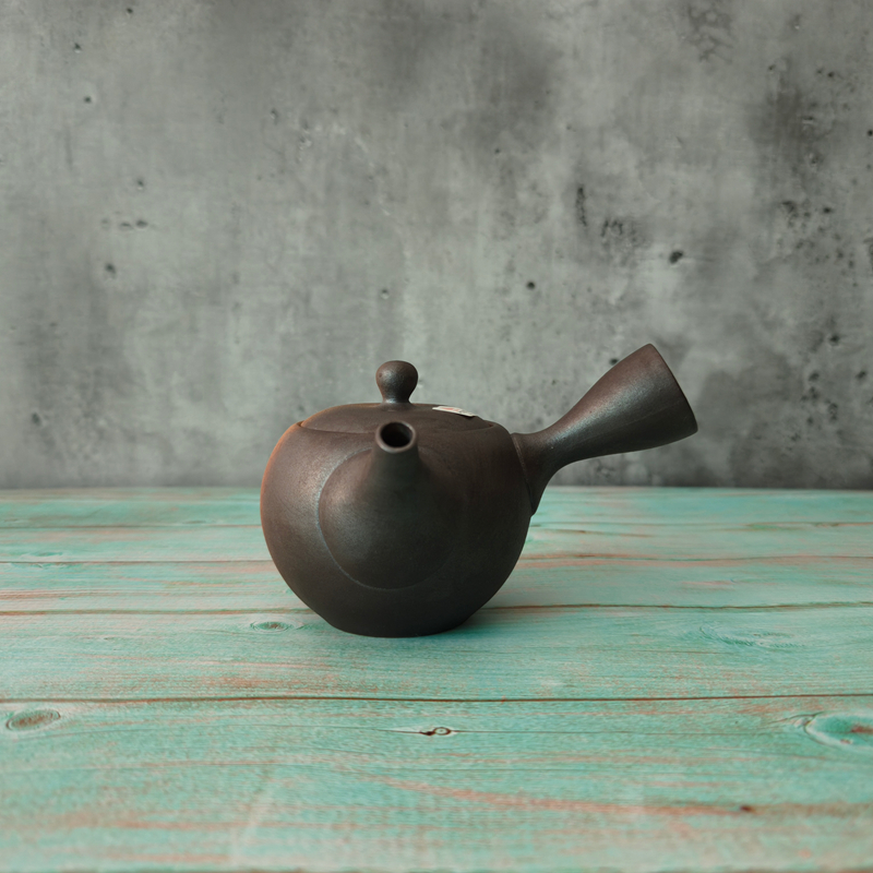 国内现货日本常滑烧手工陶无名款侧把急须茶室家庭茶壶茶具