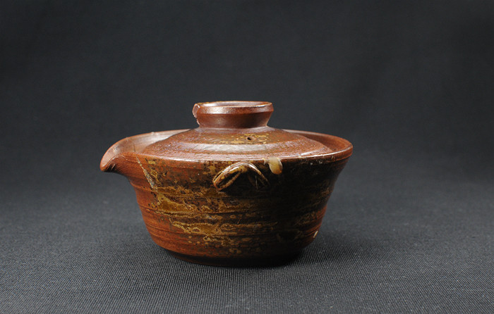 现货日本海淘 备前烧  香山作  胡麻宝瓶  日式茶壶茶具