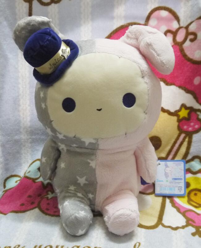 日版﹝SAN-X﹞限定忧伤/多愁善感马戏团忧忧兔spica蓝帽绒毛布偶