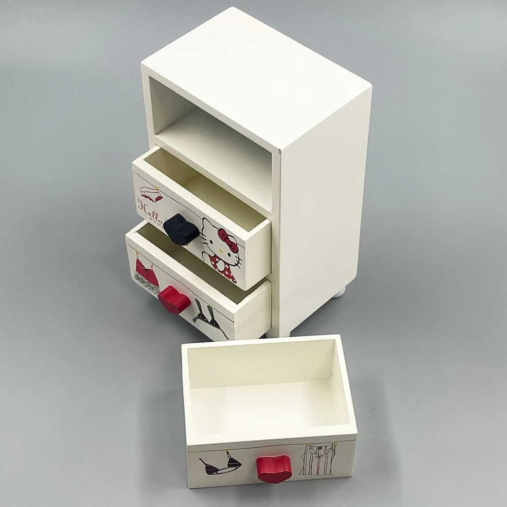 三丽鸥 HELLO KITTY 三层小物收纳盒