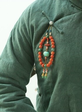 古韵风十八子压襟手串