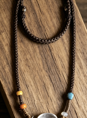 大块白水晶 项链