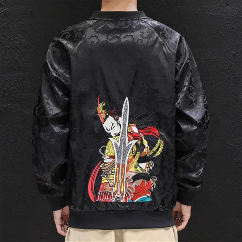 国潮重工刺绣提花复古风卫衣