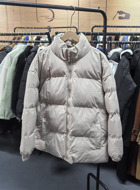 情侣上衣服秋冬季纯色棉服外套