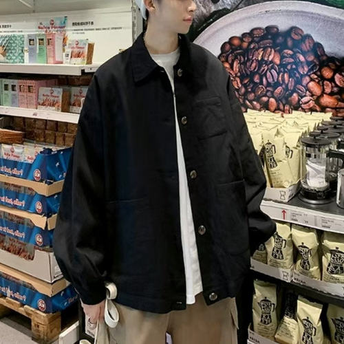 春季全棉复古新款工装外套