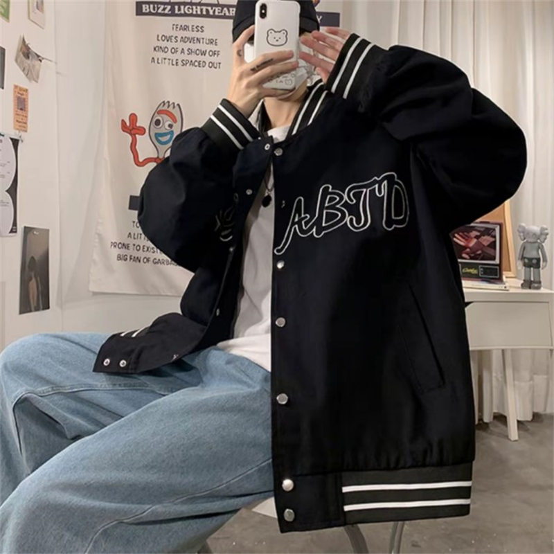 潮牌棒球服ins秋季炸街刺绣外套