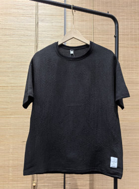 25C7D2蚂蚁皱冰丝速干短袖夏季潮流宽松圆领t恤新款休闲百搭体恤