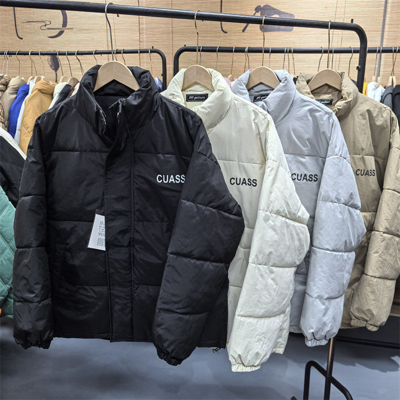 25C2A5冬季潮流加厚棉服面包服男士棉衣立领外套宽松休闲情侣棉袄