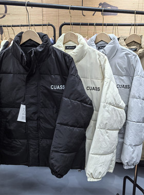 25C2A5冬季潮流加厚棉服面包服男士棉衣立领外套宽松休闲情侣棉袄