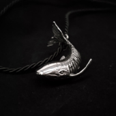 清仓 残破鲸落鲸鱼52Hz骸骨海洋恋物癖朋克项链吊坠猎奇配饰