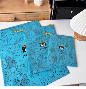 可单拍Jellycat蓝色防尘袋礼品袋毛绒玩偶包装袋玩具收纳袋子原装