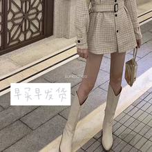 可盐可甜~因为好穿,不然很少卖鞋子的我不会上架的小粗跟长筒靴