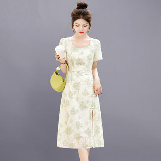 新中式国风改良旗袍连衣裙女2024新款夏季年轻款显瘦气质女装裙子