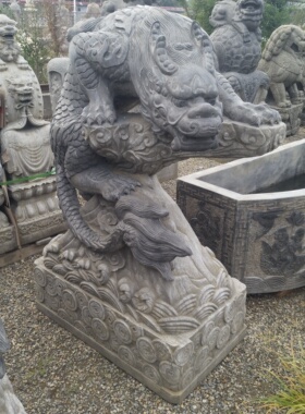 石雕仿古青石雕刻招财镇宅貔貅家用庭院看门公司门口皮丘貔貅摆件