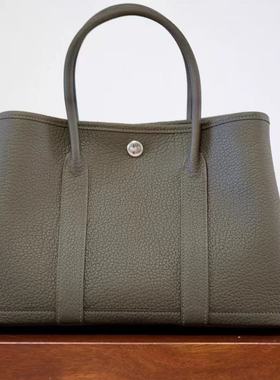 TC牛皮花园包GARDEN原厂NEGONDA皮料手工缝蜜蜡线H家风格花园女包