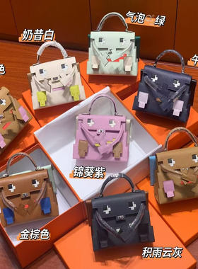 手工现货kelly doll pocto 马赛克限量蜜蜡手缝千禧娃娃小凯莉包