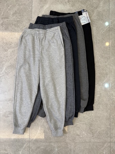 松紧腰休闲裤 新款 束脚卫裤 日单 灰色长裤 男装 小众运动裤 春季