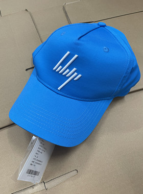 KKTP全新吊牌蓝色棒球帽 男女同款纯棉刺绣logo可调节卡扣鸭舌帽