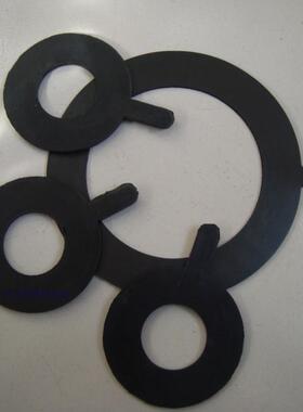法兰垫片 黑色 DN15/20/25/32/40/50橡胶法兰垫片  四氟垫片加厚
