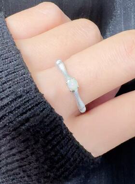 法国chrry koops925通体银镶托帕石石榴石彩宝十二月生辰石戒指