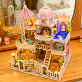 diy小屋温莎斯堡童话建筑别墅手工玩具模型拼装 房子生日新年礼物