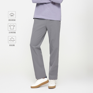 一片式剪裁防风防泼溅加绒长裤男士休闲运动裤秋冬 | 都叫我老盖