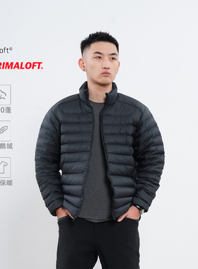 95灰鹅绒+800蓬轻量排骨羽绒服户外轻量修身连帽男款 都叫我老盖