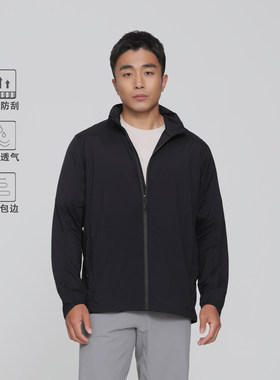 隐藏帽户外皮肤衣帽兜 尼龙防风夹克男士夹克对称式隐藏口袋
