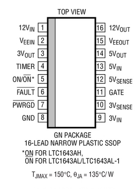 原装  LTC1643AHCGN LTC1643AHIGN LTC1643A SSOP 现货可直拍