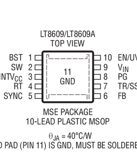原装  LT8609BEMSE LT8609BIMSE LT8609B MSOP 现货可直拍